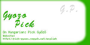 gyozo pick business card