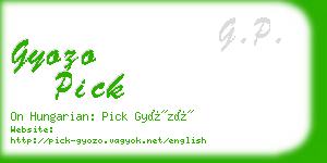 gyozo pick business card